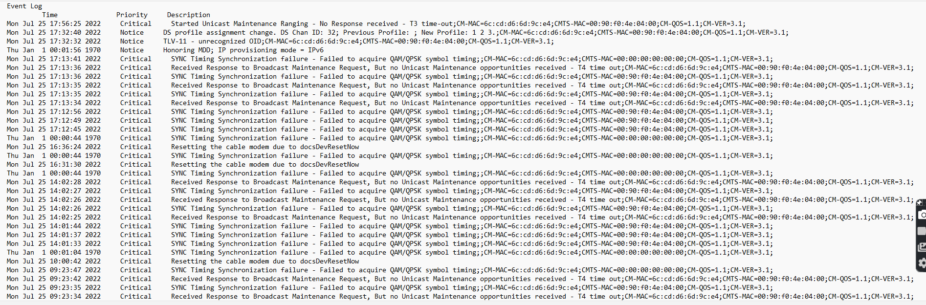 Solved Weird network problem with CAX80 cable modem NETGEAR Communities
